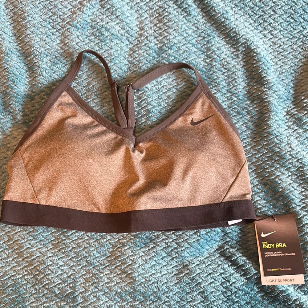 Nike grey/black Sports Bra Seamless Design - Indy